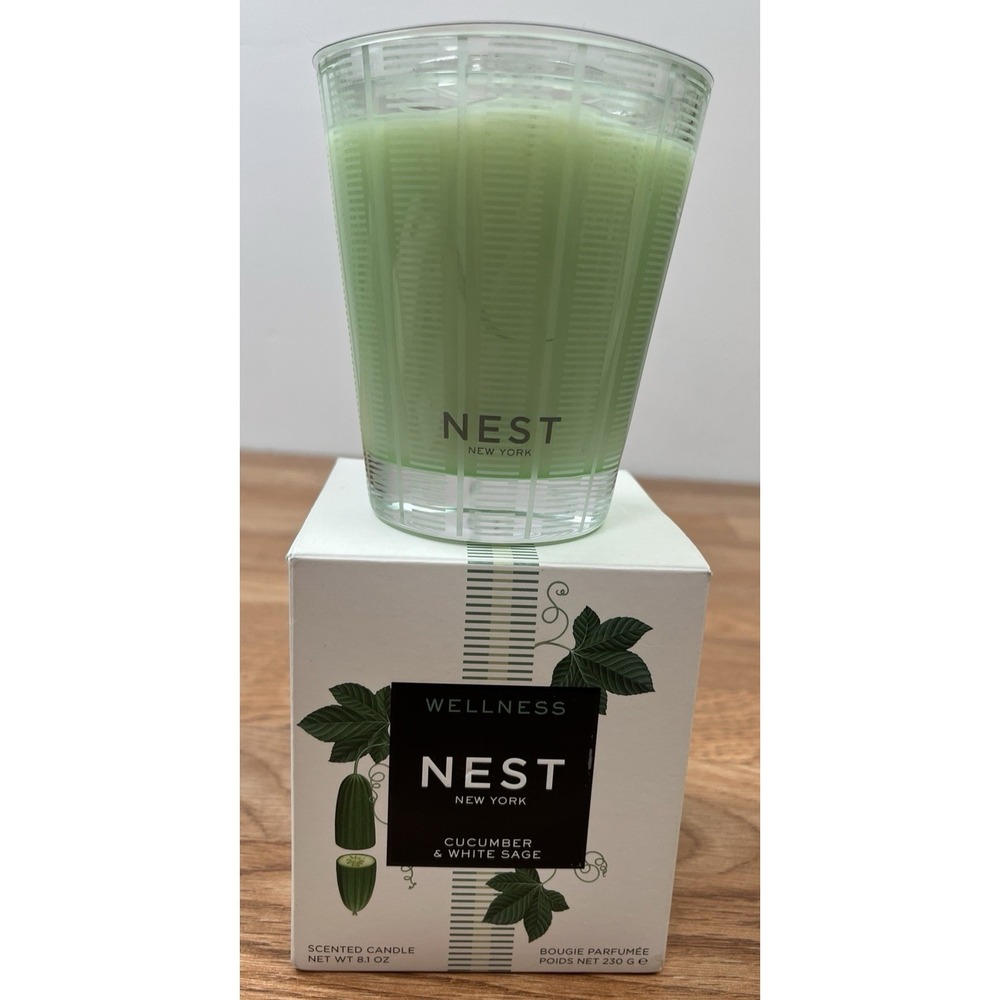 Nest New York Wellness Candle Cucumber & White Sage 8.1 oz NEW in Box